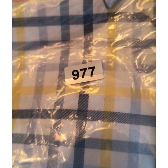 Lands End Button Down Shirt Men's L/T 16-16.5 Traditional Fit Check Long Sleeve - Picture 14 of 15